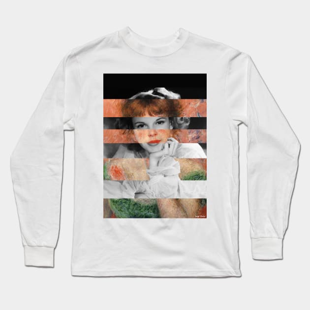 Renoir Jeanne Samary in a low necked dress and Judy Garland Long Sleeve T-Shirt by luigi-tarini